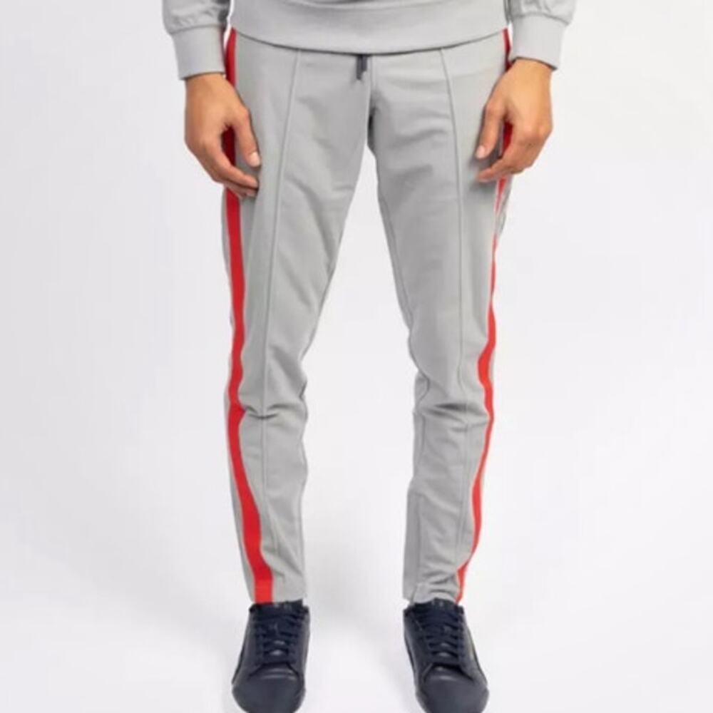 Puma Men's Tmc Marathon Pants Striped Sides Elastic Waist Multi Size M NWT
